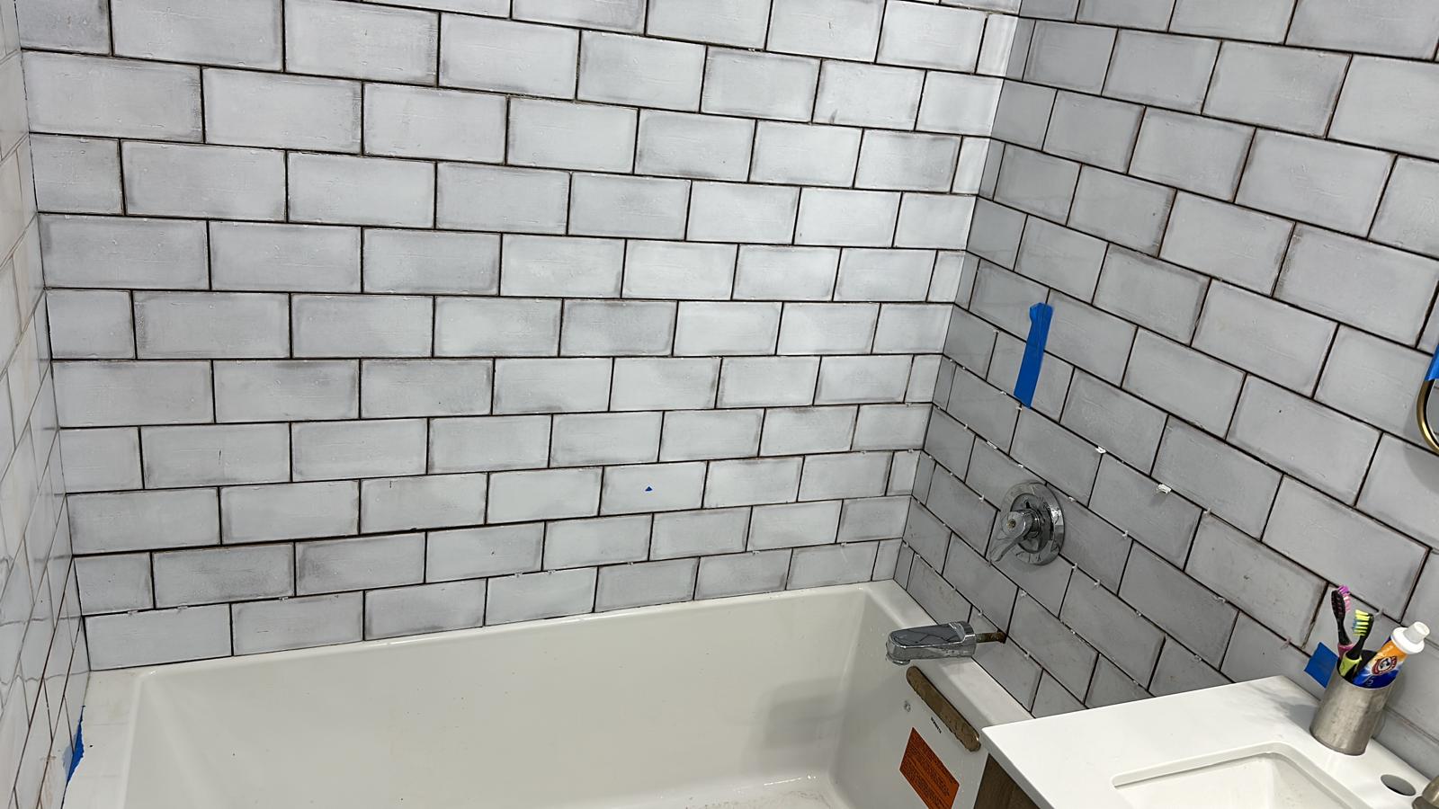Bathroom tile remodel
