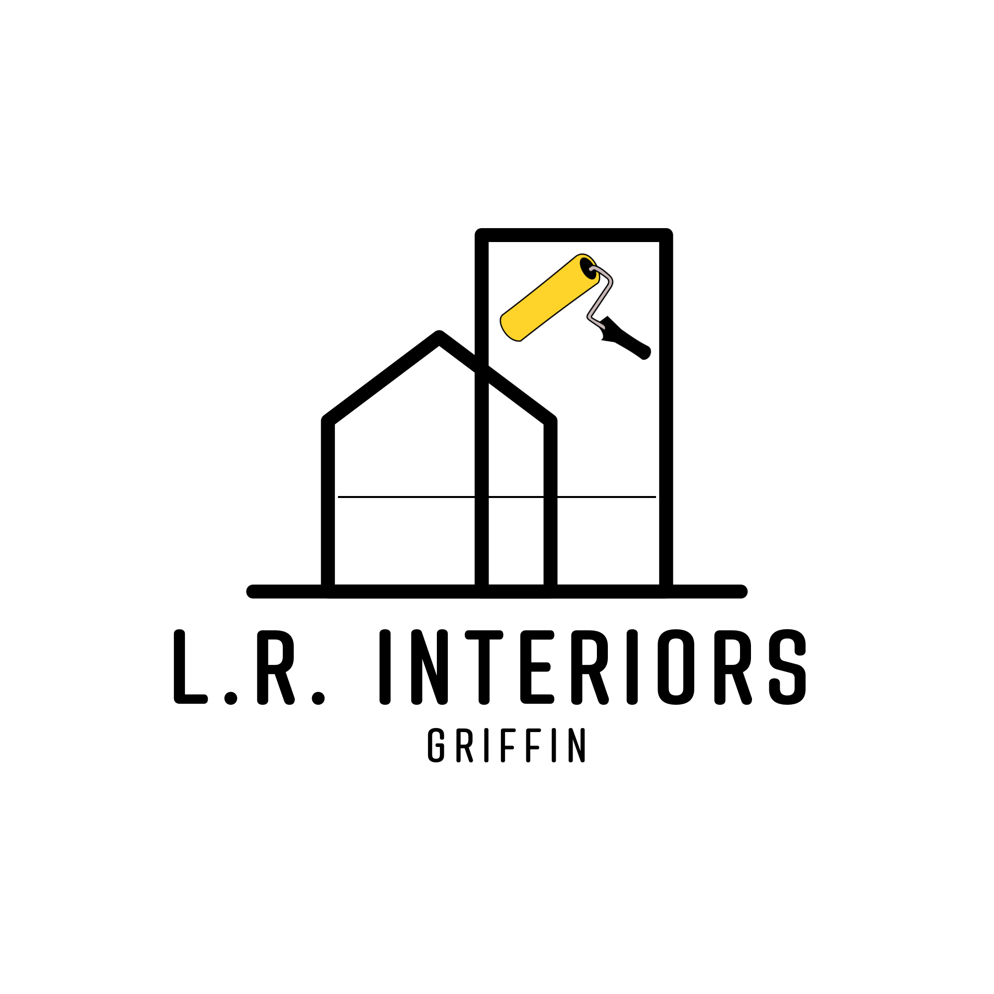 L.R. INTERIORS Griffin logo